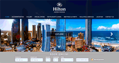 Desktop Screenshot of hiltonsurfersparadise.com.au